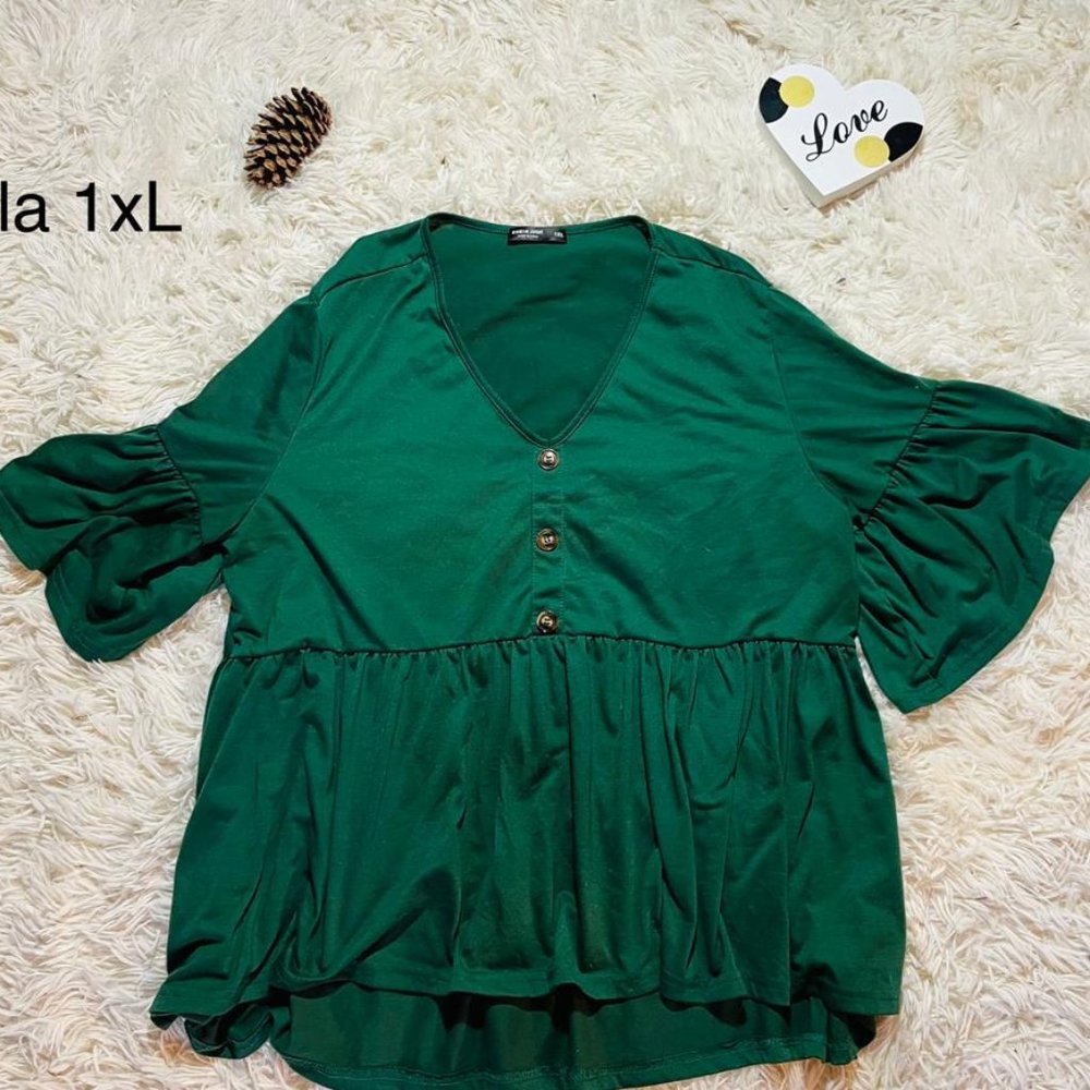 SHEIN 1XL DARK GREEN